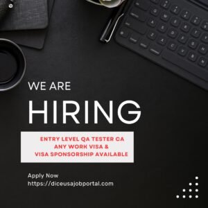 QA Tester Job in California, USA (With Visa Sponsorship)