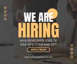 Sr. Java Developer position in Texas