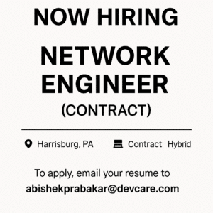 network engineer contract jobs in usa for freshers