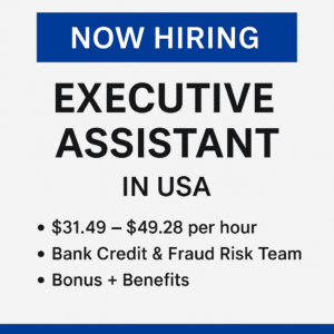 executive admin assistant jobs in usa for freshers