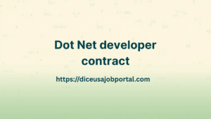 Dot Net developer contract