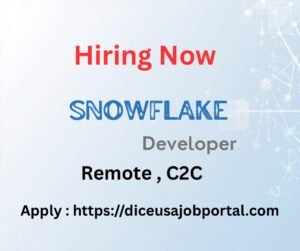 Snowflake Developer Remote
