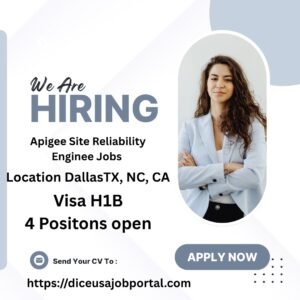 Site Reliability Engineer (Apigee) TX CA NC