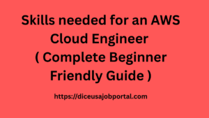 Skills needed for an AWS Cloud Engineer