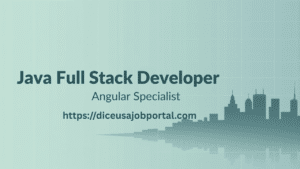 Java Full Stack Developer Angular Farmington