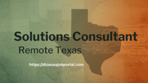 Solutions consultant-​ Remote Texas