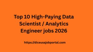 Data Scientist / Analytics Engineer jobs 2026