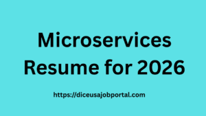 Microservices Resume for 2026