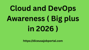 Cloud and DevOps Awareness ( Big plus in 2026 )