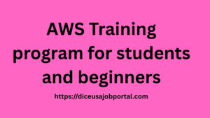 AWS Training program for students and beginners