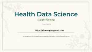 Health Data science Certificate