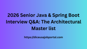 Java Developer & Spring boot Interview
