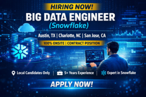 Big Data Engineer contract Texas