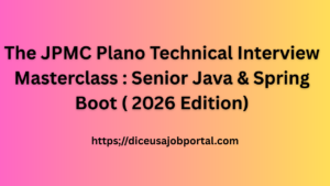 JPMC Plano Technical Interview Masterclass
