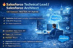 Salesforce Technical Lead New York NY
