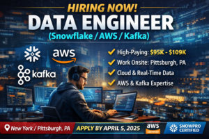 Data engineer Aws Snowflake NY