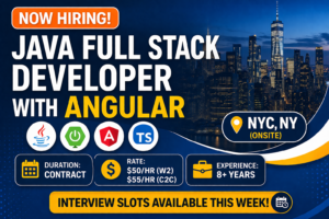 Java Full Stack Developer jobs New York