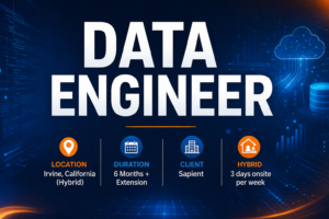 Data Engineer PySpark AWS Databricks Irvine