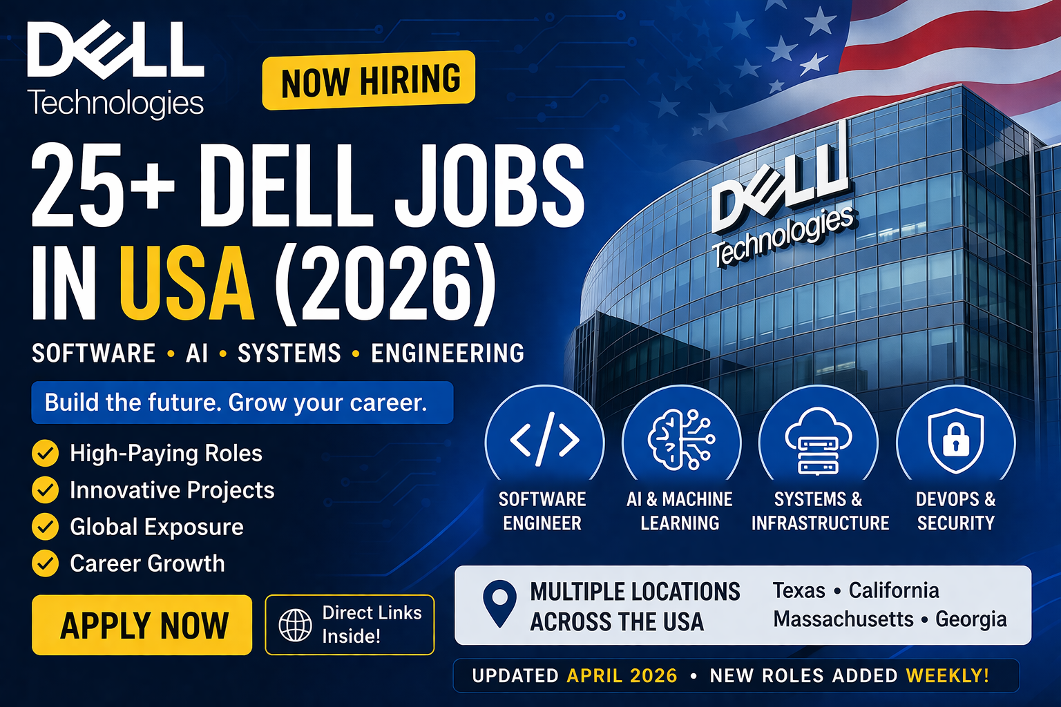 25+ Dell Technologies Jobs in USA (2026) | Apply Now for Software, AI ...