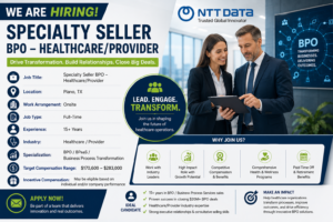 Specialty Seller BPO – Healthcare/Provider | Plano, TX