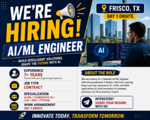 AI/ML Engineer Frisco TX