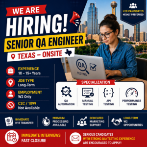 Senior QA Engineer Texas