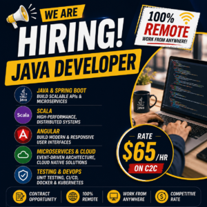 Java Developer remote role usa