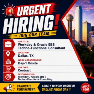 Workday Consultant Jobs Dallas TX