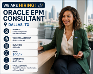 Oracle EPM Consultant Dallas